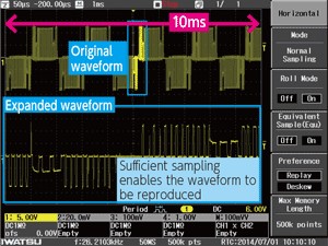 Waveform acquisition image