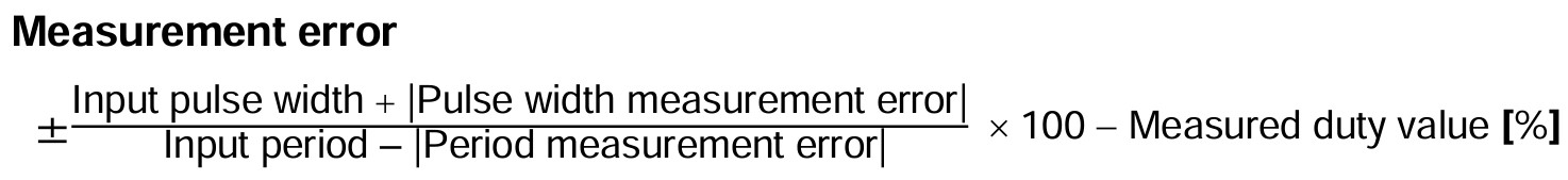 Measurement error