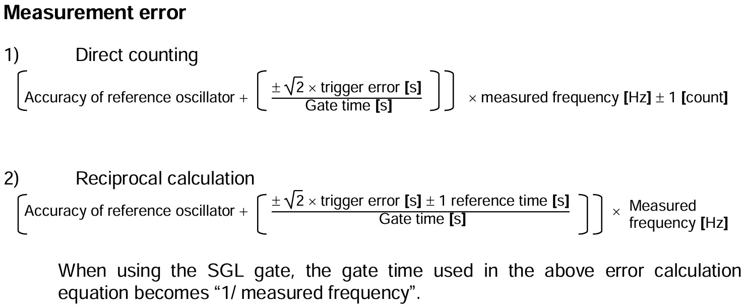 Measurement error