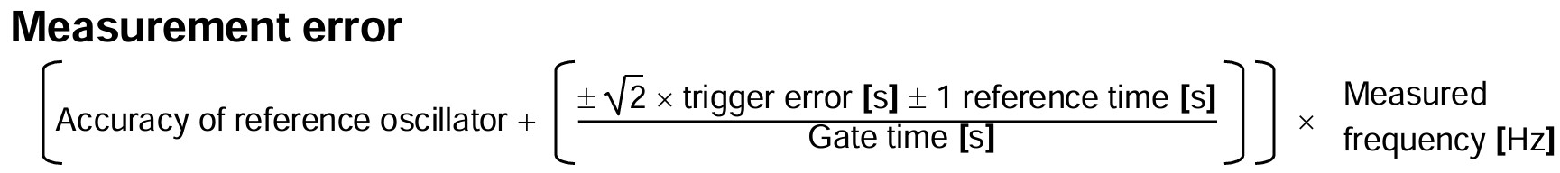 Measurement error