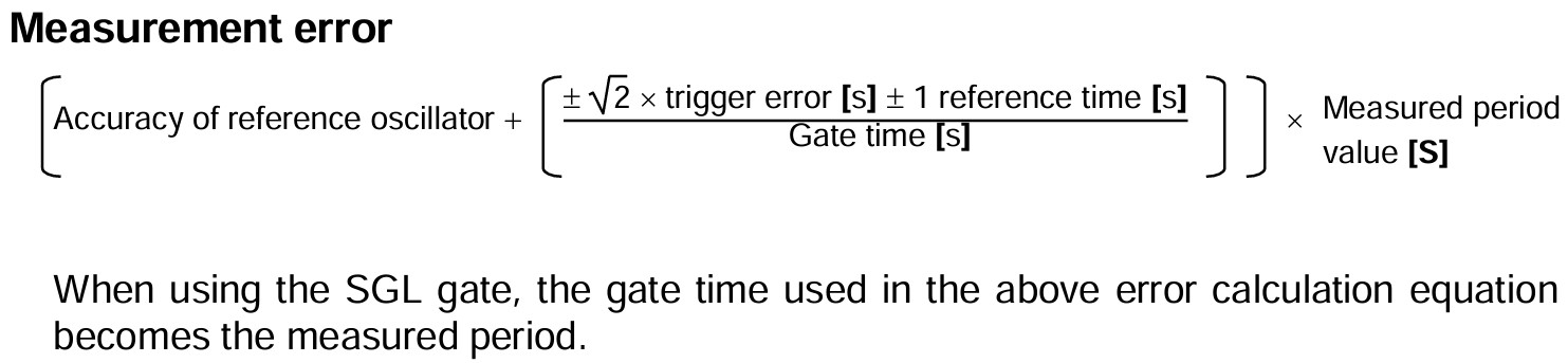 Measurement error