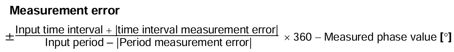 Measurement error